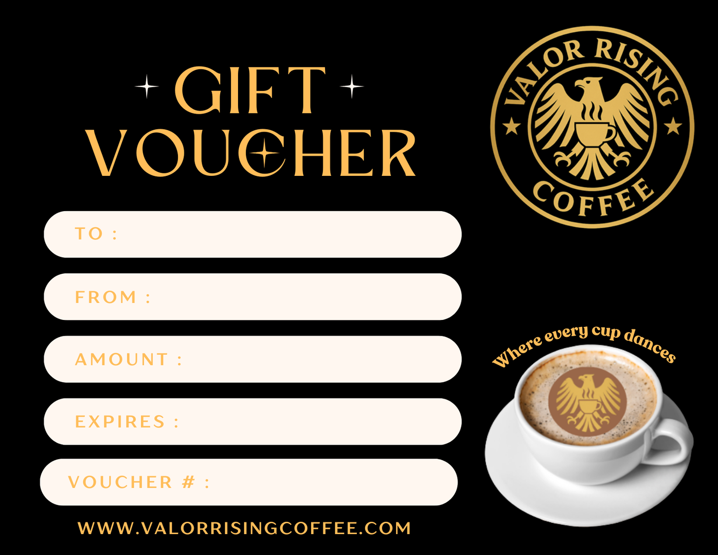 Valor Rising Coffee Gift Card